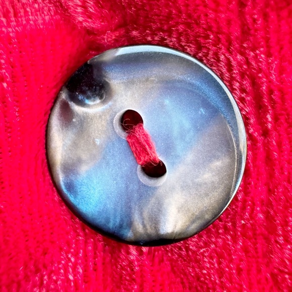 Vintage 90s Epogee Bright Velour Collared Button-Front Tunic Top - Picture 8 of 11